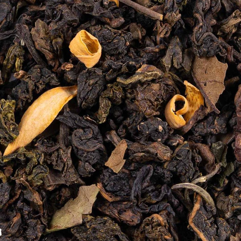 Thé Velours Estival – thé blanc & Oolong à la pêche et fleur d’oranger – Thévana